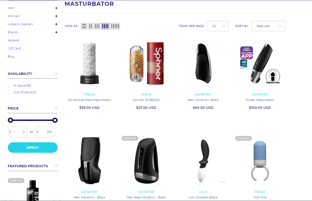 A Product Showcase about Jerkmate Shop