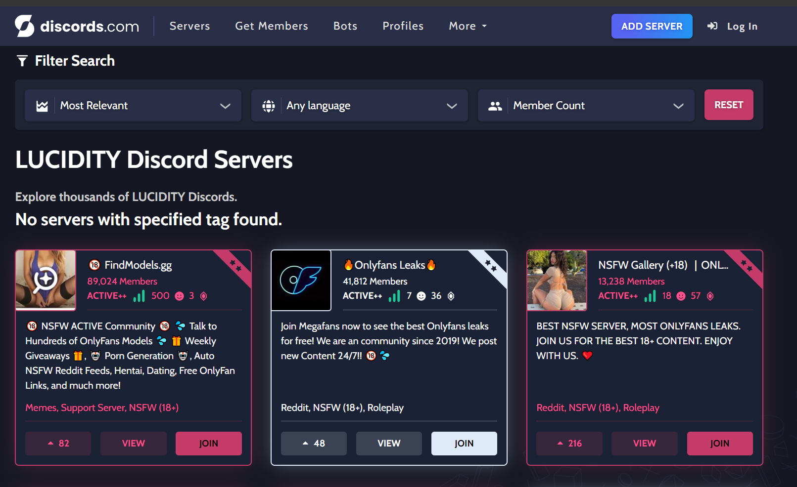 LUCIDITY Discord Servers